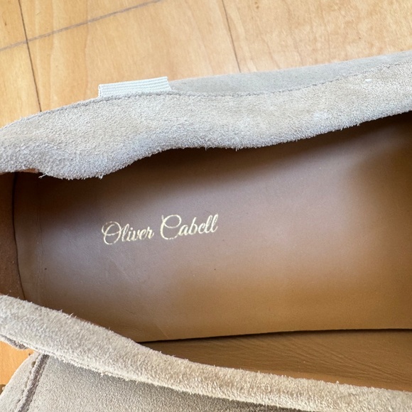 NWOT Oliver Cabell Tan Suede 'Drivers' Slip On Shoes Size 12 US/45 EU - Picture 6 of 9